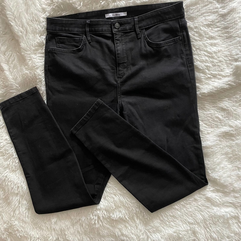 Sam Edelman Women Size 32 The Stiletto High Rise Skinny Denim Black Jeans